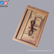 Los cuadernos Paperclassical del arte de Kraft de la oferta de la fábrica con la caja para la promoción